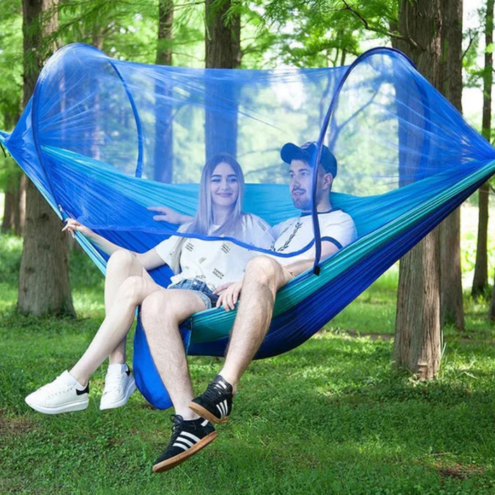 🔥Portable Camping Hammock With Anti-Mosquito Built-In Net