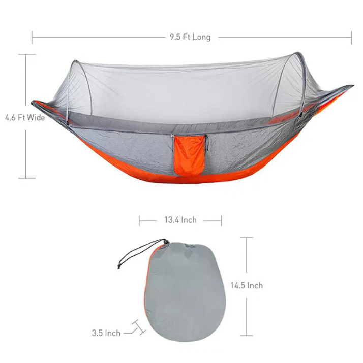 🔥Portable Camping Hammock With Anti-Mosquito Built-In Net