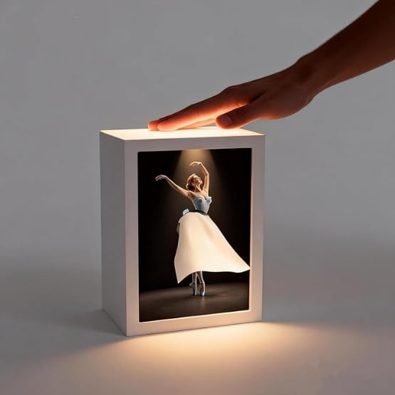 🔥Ballet Girl Tissue Box with Touch Light