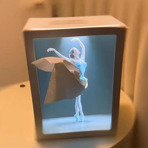 🔥Ballet Girl Tissue Box with Touch Light