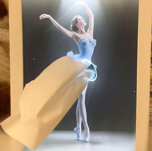 🔥Ballet Girl Tissue Box with Touch Light