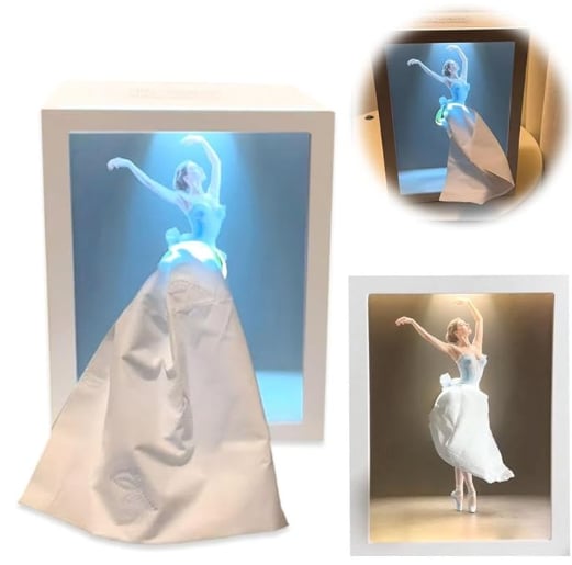🔥Ballet Girl Tissue Box with Touch Light