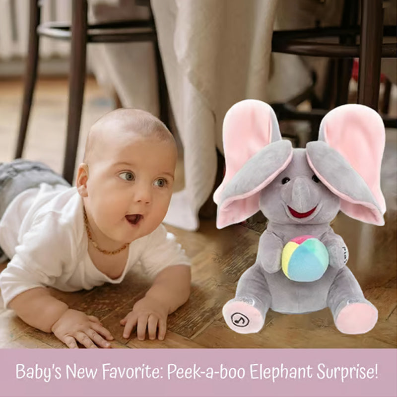 Cute Hide And Seek Elephant Plush Doll
