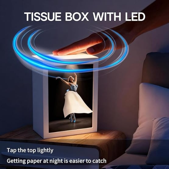 🔥Ballet Girl Tissue Box with Touch Light