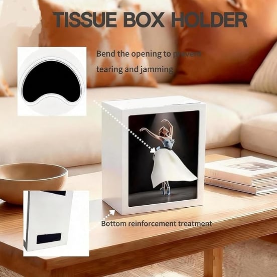 🔥Ballet Girl Tissue Box with Touch Light