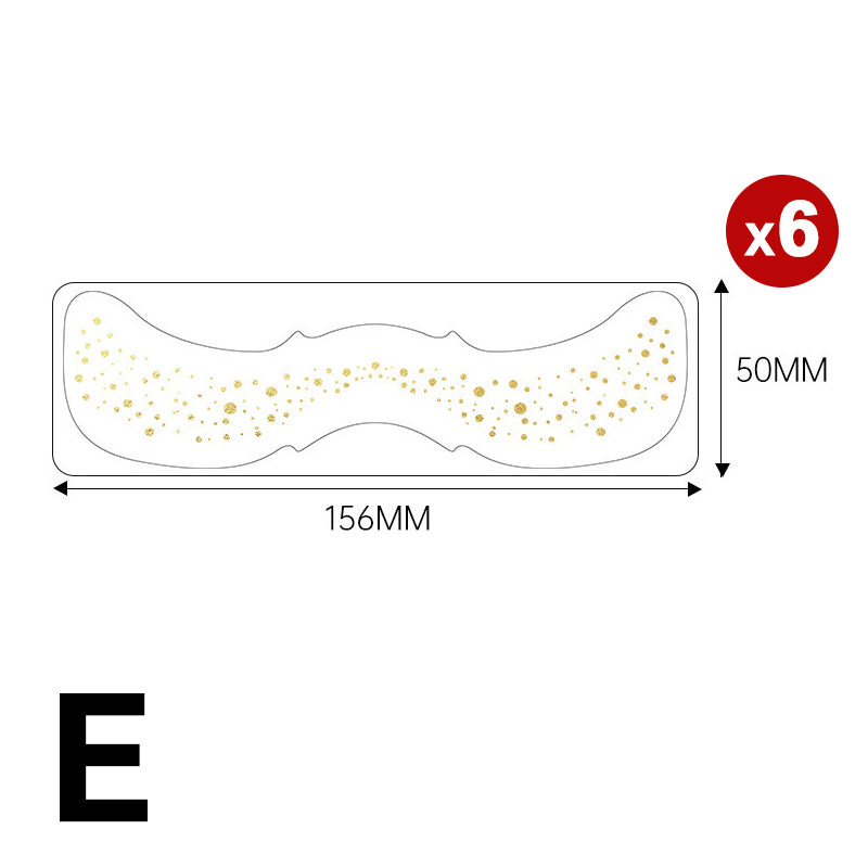 6-pack of freckled face temporary tattoo stickers