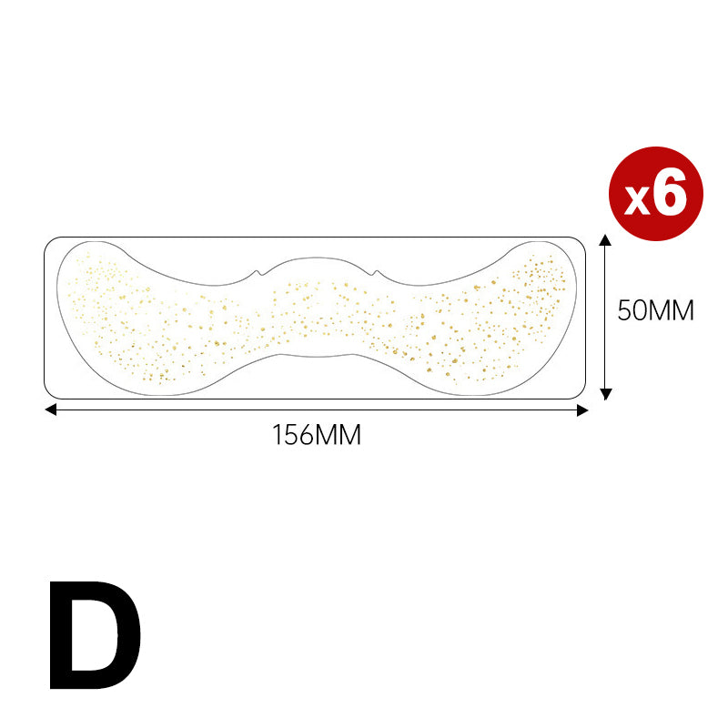 6-pack of freckled face temporary tattoo stickers