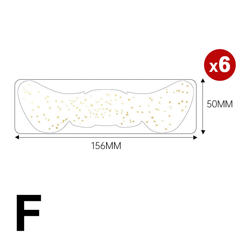 6-pack of freckled face temporary tattoo stickers