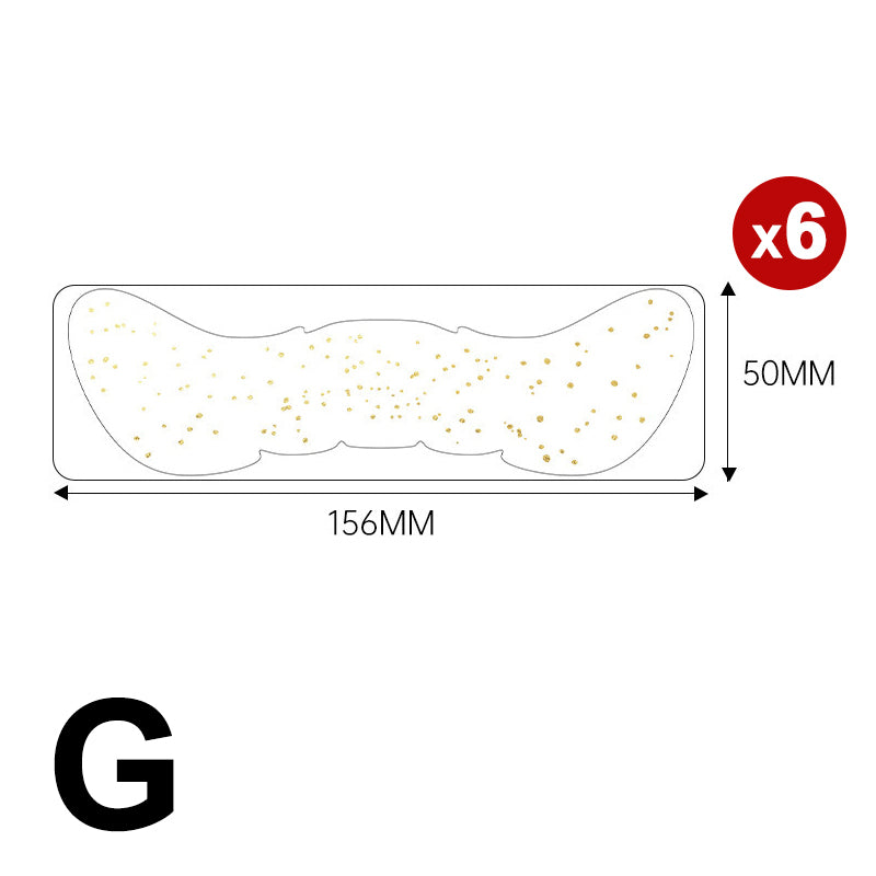 6-pack of freckled face temporary tattoo stickers