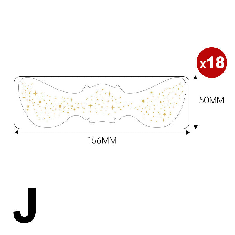 6-pack of freckled face temporary tattoo stickers