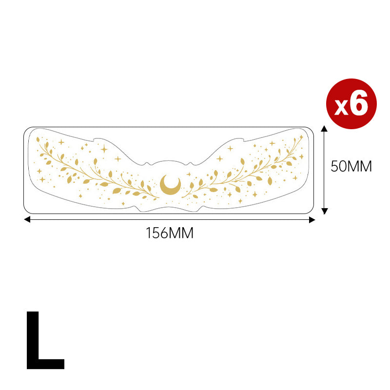 6-pack of freckled face temporary tattoo stickers
