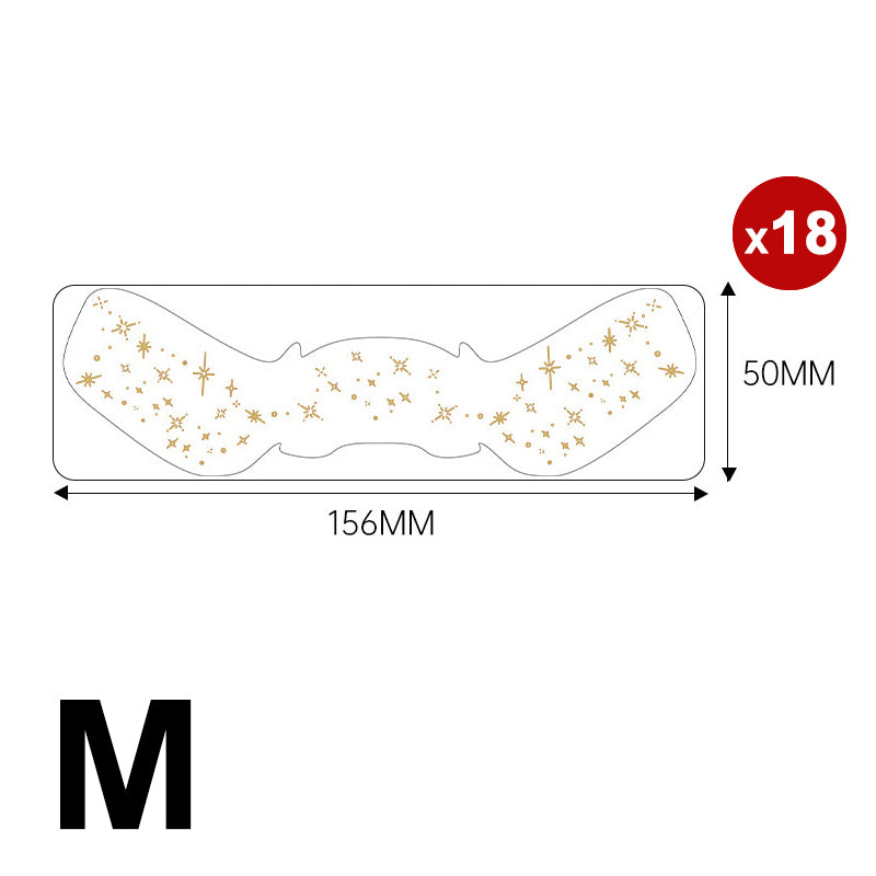 6-pack of freckled face temporary tattoo stickers