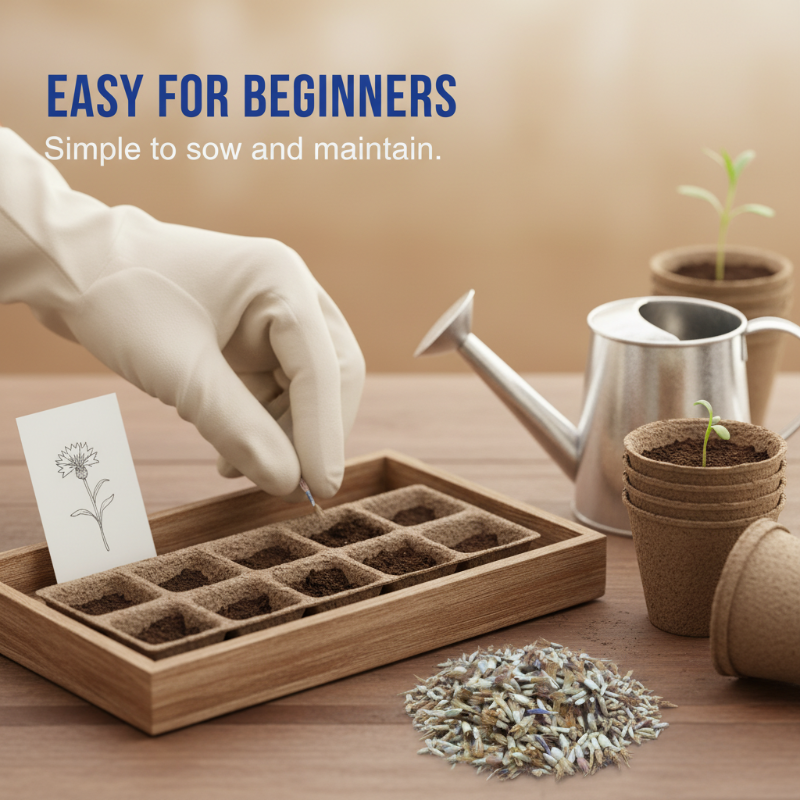 All-Season Blooming Cornflower Seeds for Gardens