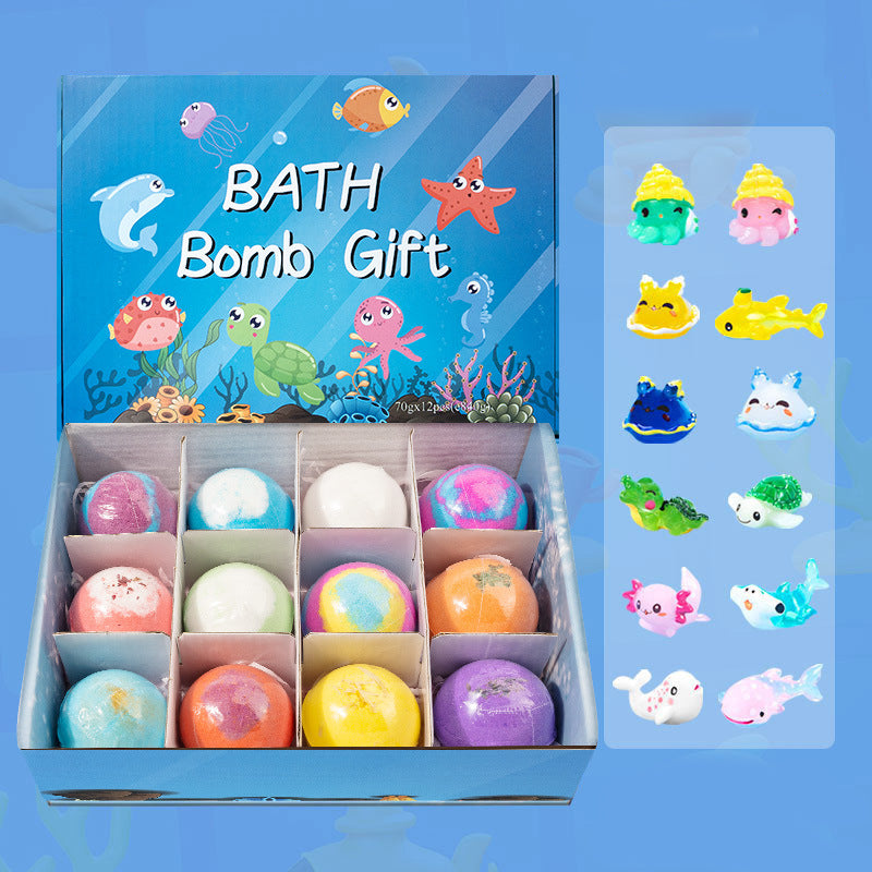 🎉🧼 Fizzy Fun 50%OFF 🛁🌈 12-Piece Bath Bomb Gift Set for Kids