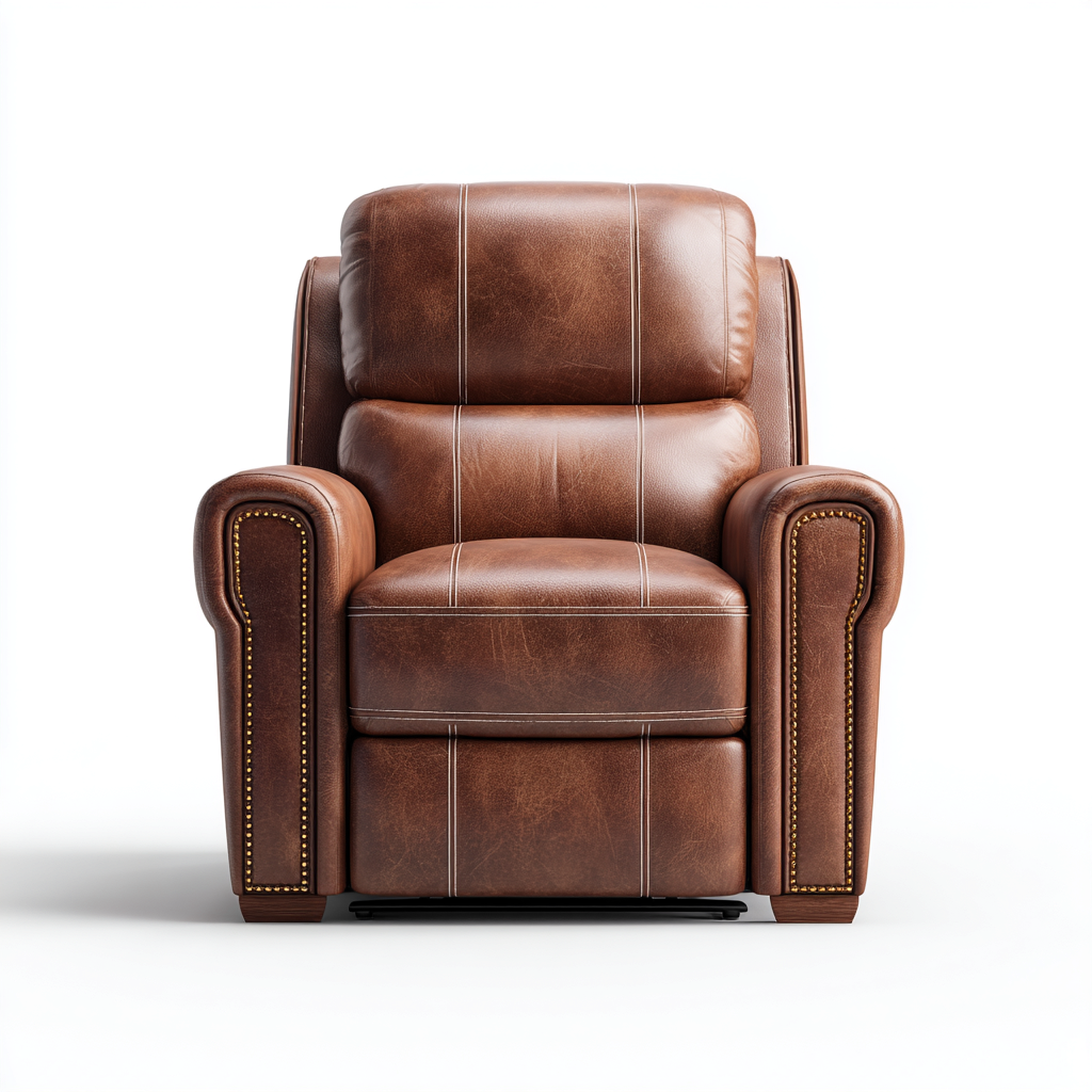 Liegesessel Kunstleder-Holzgestell 96x98x102 cm - Braun - Klassisches Relax-Design-Sofagetly