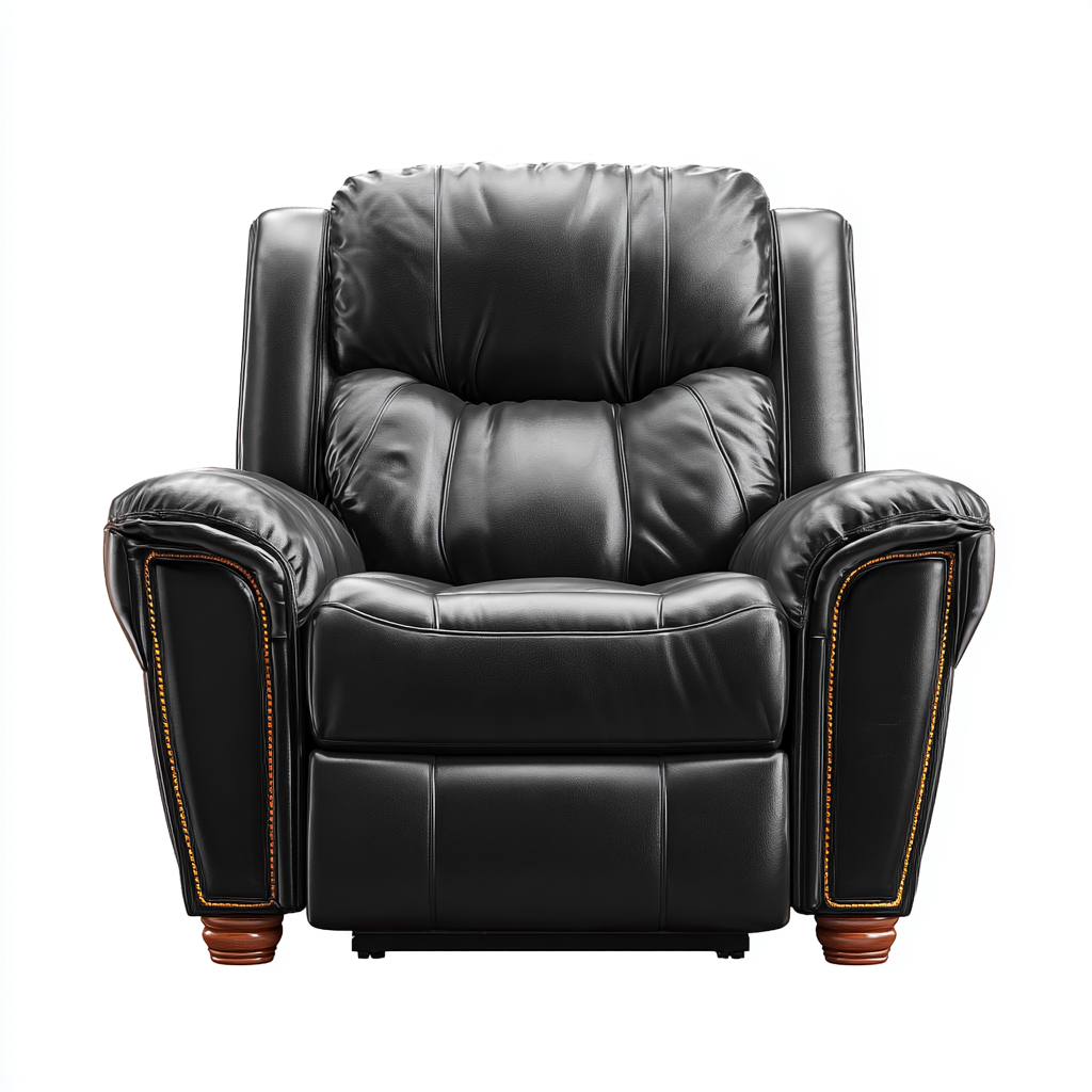 Liegesessel Kunstlederpolsterung 95x90x100 cm - Schwarz - Modernes Design-Sofagetly