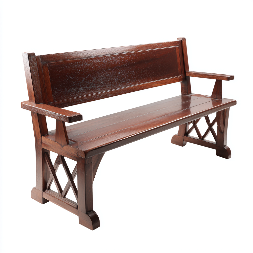 Gartenbank Holz 130x55x90 cm - Braun - Klassisches Design-Sofagetly