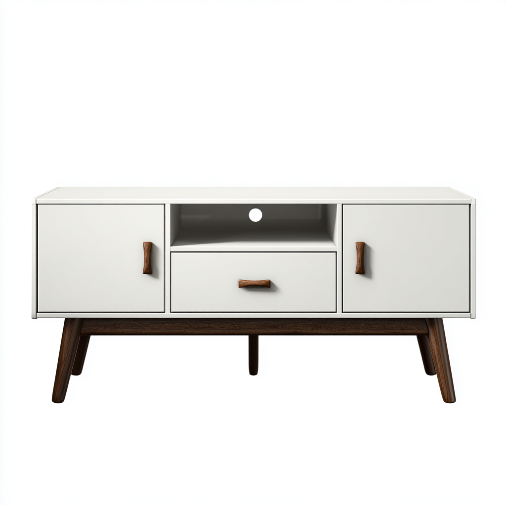 Fernseh Lowboard Holz 150x40x55 cm - weiß-holz - modernes Design-Sofagetly