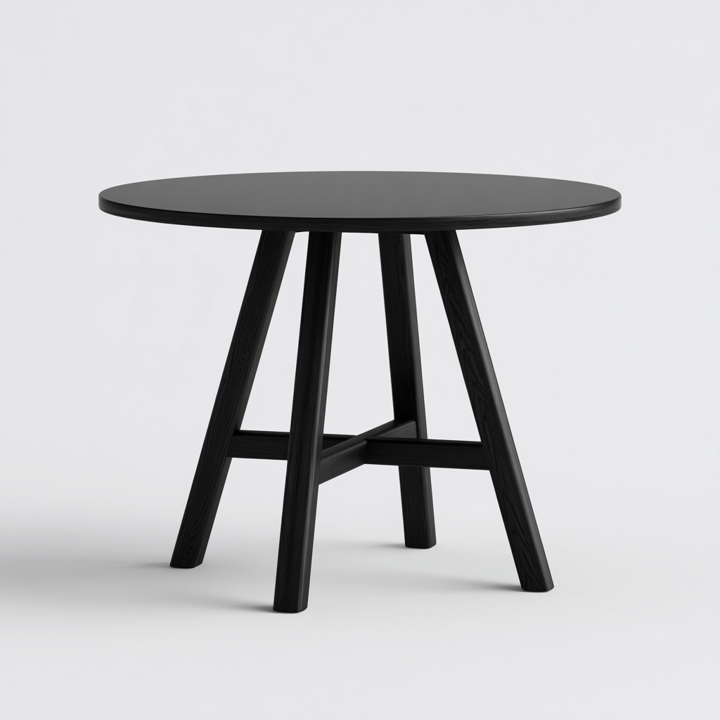 Gartentisch Holz 80x80x75 cm - Schwarz - Modernes Outdoor-Design-Sofagetly