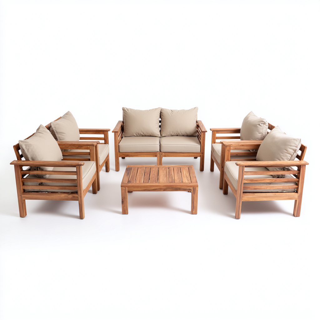 Gartensofa Holz 180x80x75 cm - Braun - Modernes Design-Sofagetly
