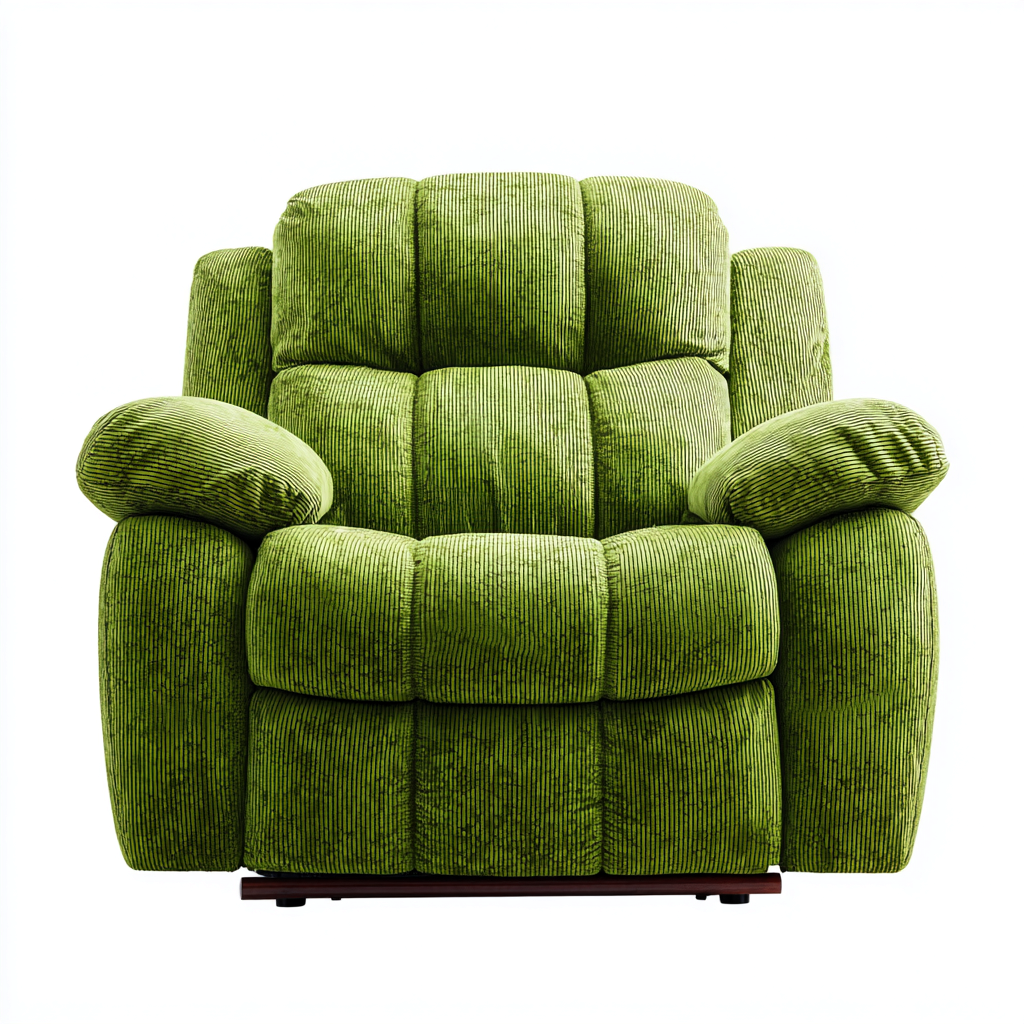 Liegesessel Stoff-Metallgestell 92x97x104 cm - Grün - Weicher Komfort-Relaxstuhl-Sofagetly