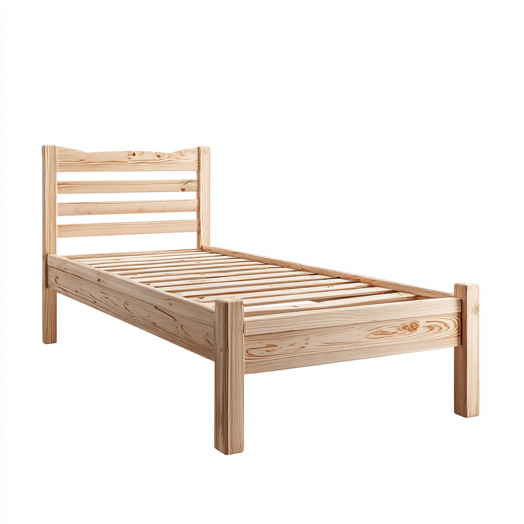 Kinderbett - Massivholz - 200x97x90 cm - Natur - Klassisch - Für Kinderzimmer-Sofagetly