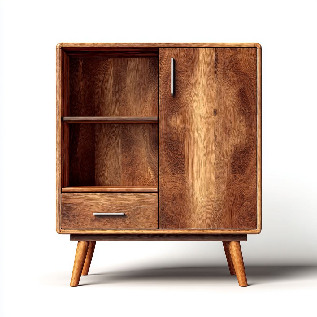 Schuhschrank Holz 60x35x80 cm - Natur - Modern - Für Flur-Sofagetly