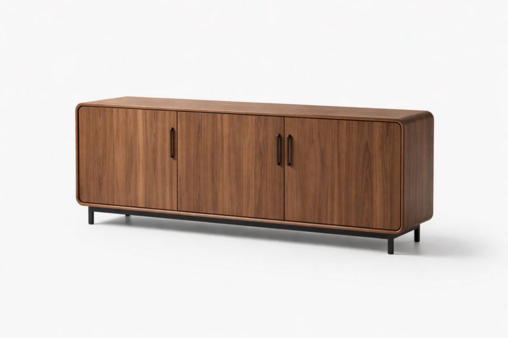 Credenza in Legno con Tre Porte