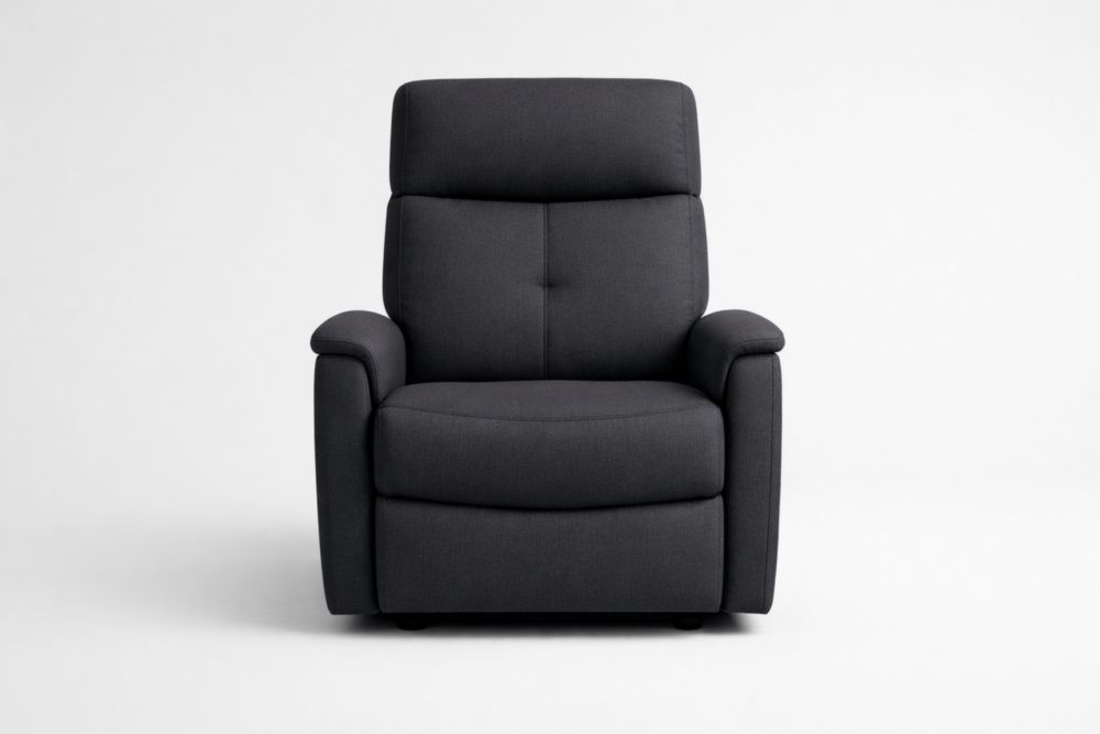 Poltrona Reclinabile in Tessuto Antracite