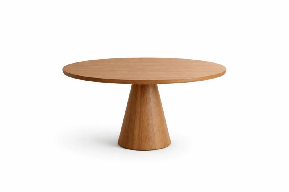 Tavolo Rotondo in Legno di Quercia