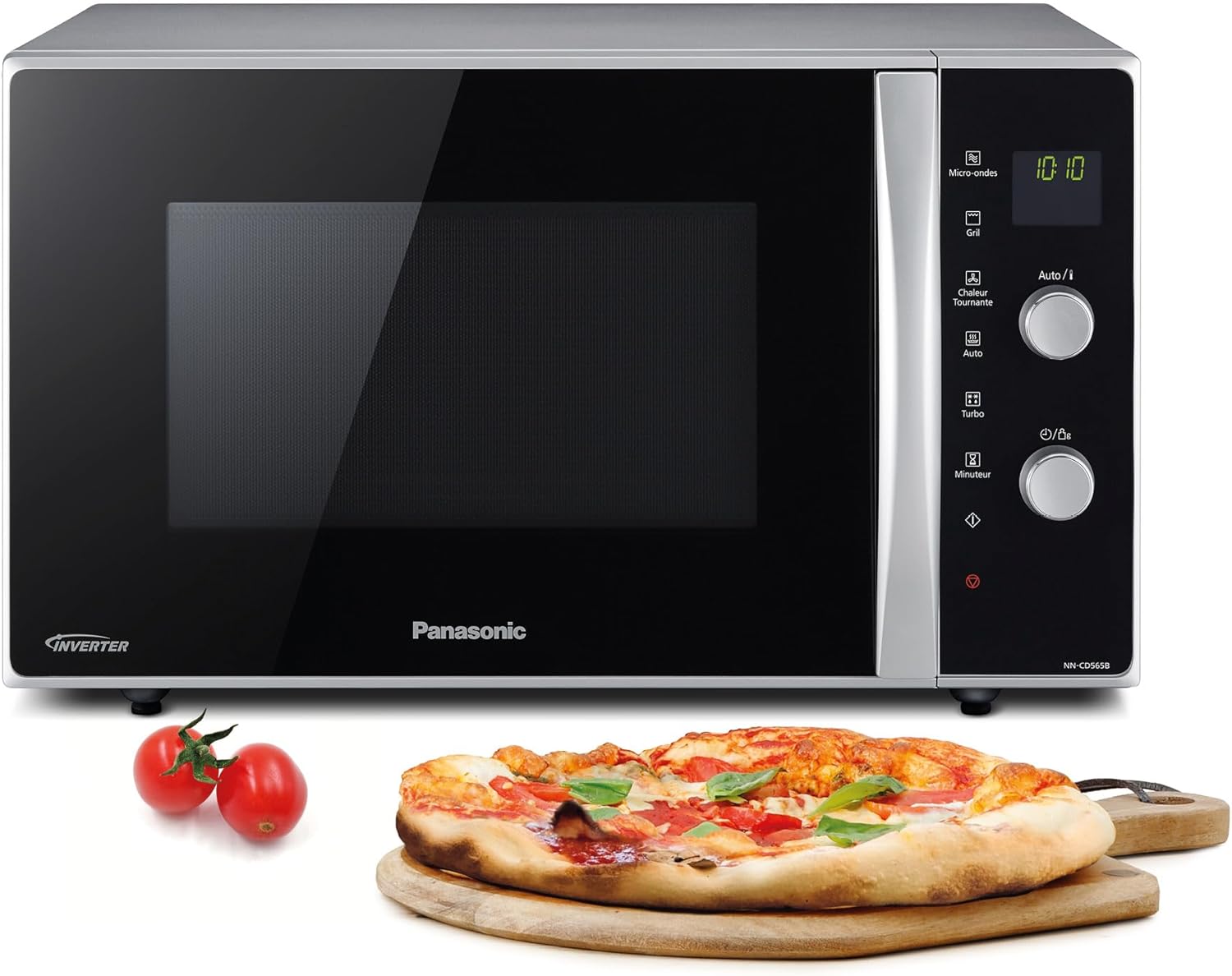 Panasonic NN-CD565BEPG Four combiné 3-en-1 27L Noir, Inverter, micro-ondes 1000W, gril quartz 1300W, chaleur 100–220°C, plat Crispy-Bamboogohaus