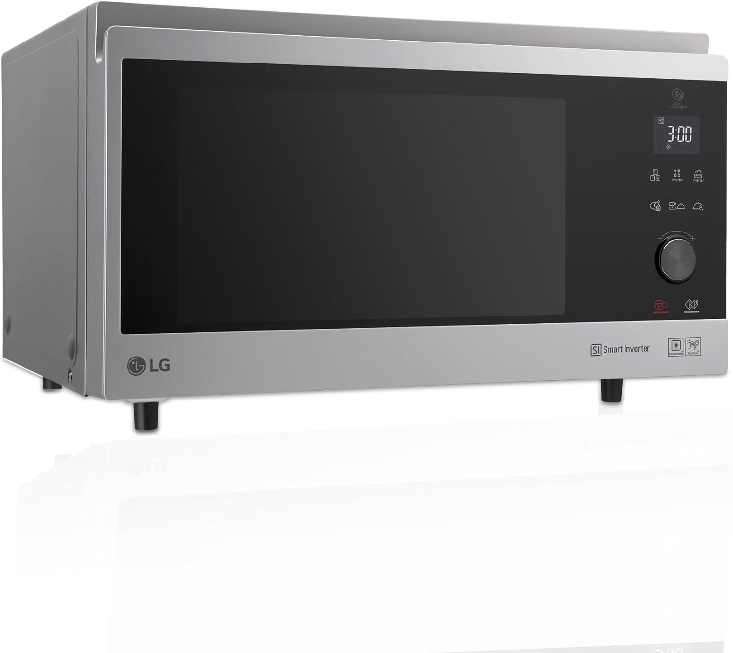LG MJ3965ACS Four micro-ondes 4 en 1 Smart Inverter 39L, 1100W micro-ondes, 950W gril, 1850W convection, acier inoxydable-Bamboogohaus
