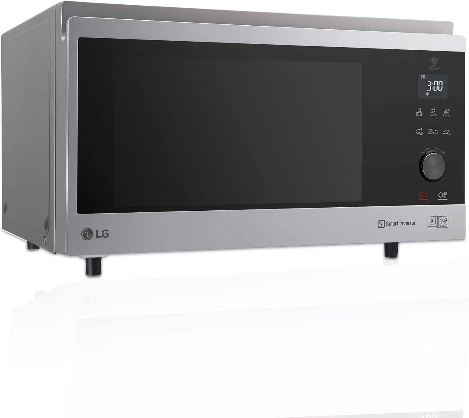 LG MJ3965ACS Four micro-ondes 4 en 1 Smart Inverter 39L, 1100W micro-ondes, 950W gril, 1850W convection, acier inoxydable-Bamboogohaus