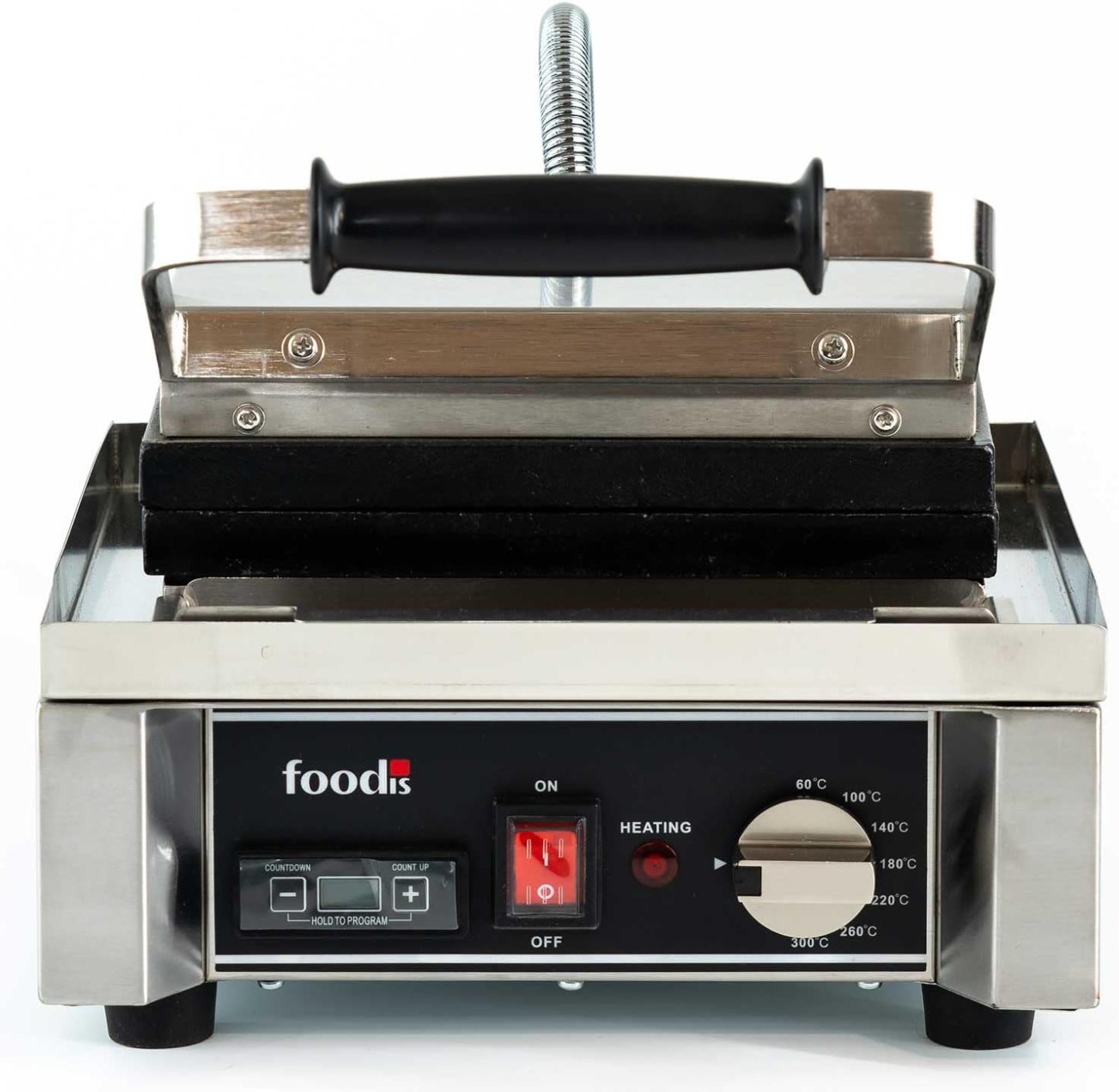 foodis Gaufrier Rond et Croque Monsieur 1700W 230V Régulation 60-300°C Minuteur Amovible 30 x 42 x 29,5 cm-Bamboogohaus