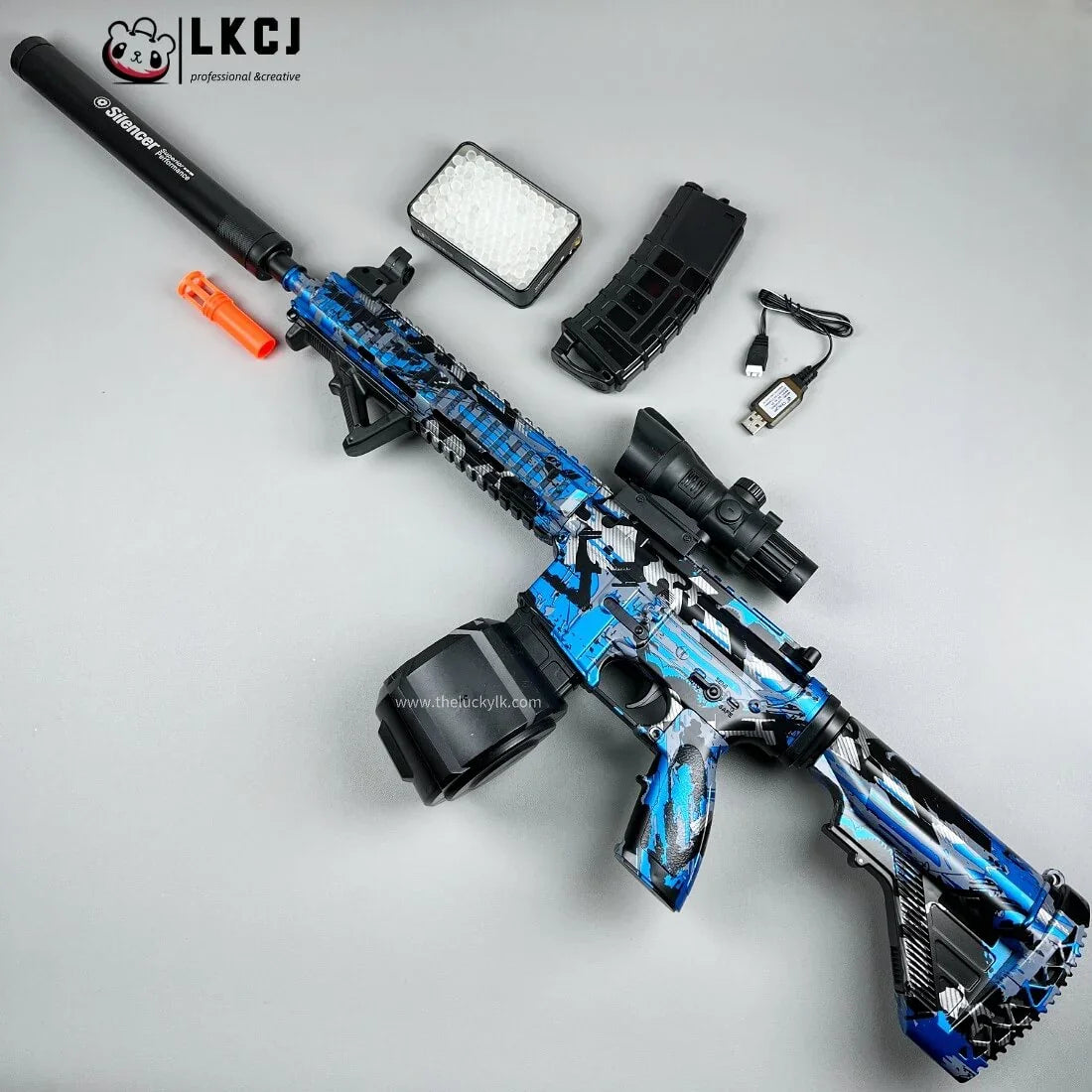 Exquisite Graffiti M416 Gel Blasters 25M Shoot Range With 2 Mags LKCJ