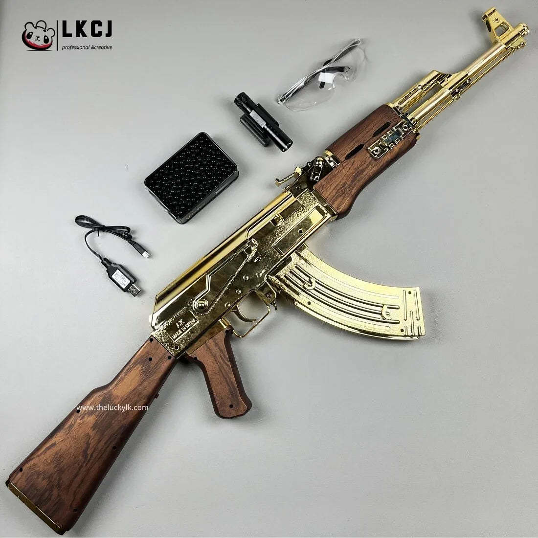 Golden/Silver AK47 Gel Blaster Toygun – LKCJ