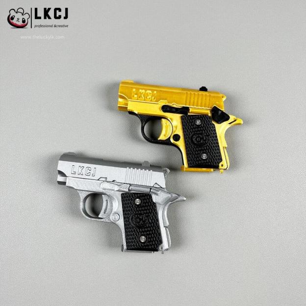 Real 3D Printed Mini 1911 Decompression Model Keychain, Non-launchable LKCJ