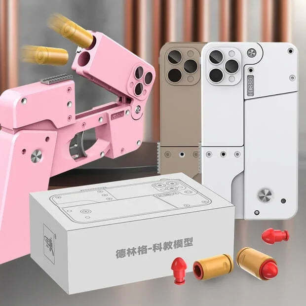 New Creative Foldable Phone Shape Pistol Nerf Toy Gun LKCJ