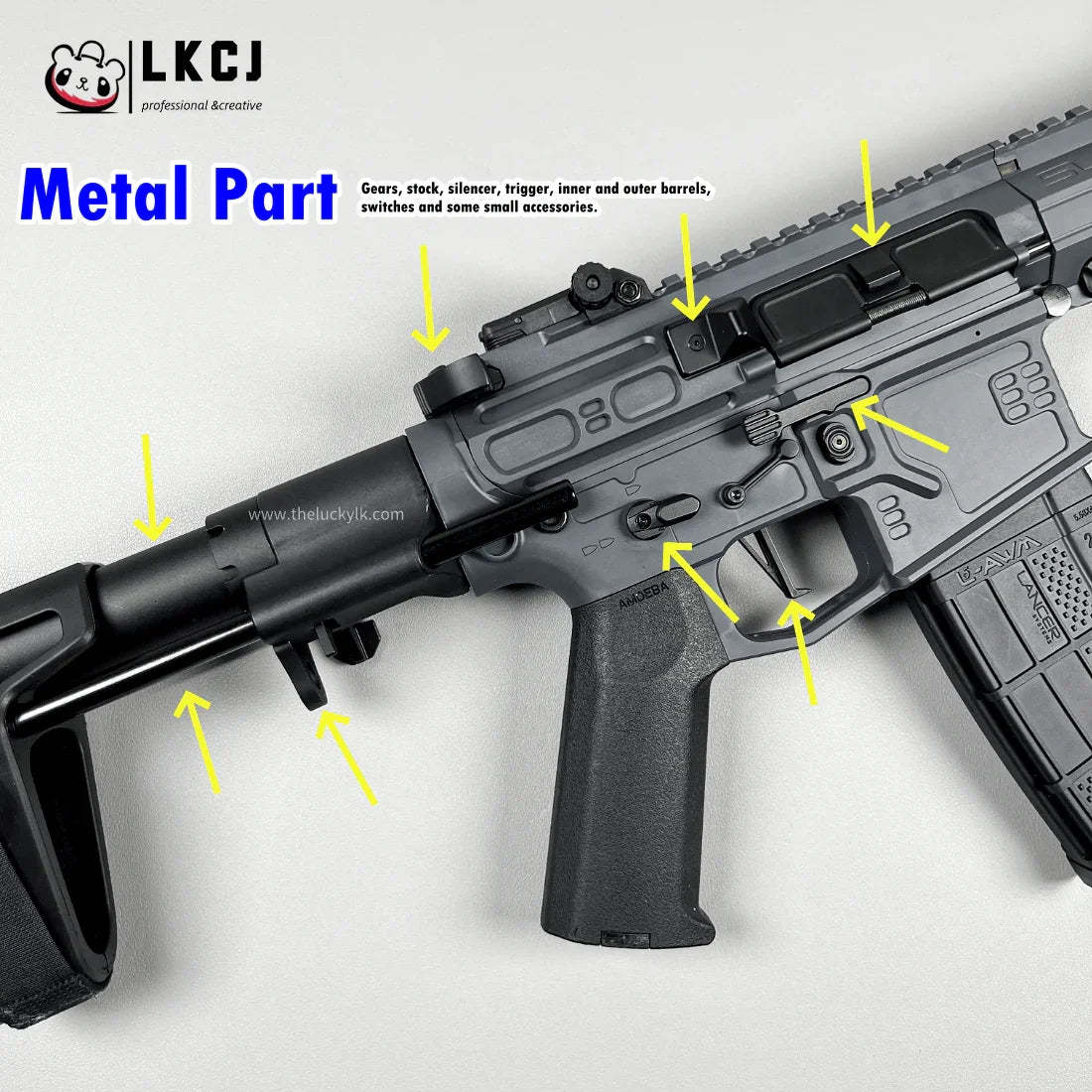 New SLR Precision Shooting Gel Blaster Fast Mode 11.1V Battery Recommended Age 18+ LKCJ