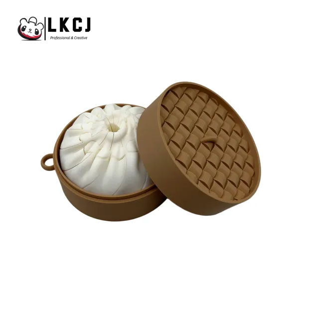 Realistic 3D Printed Bun (Baozi) Stress Relief Toy with Steamer - Eco-Friendly PLA