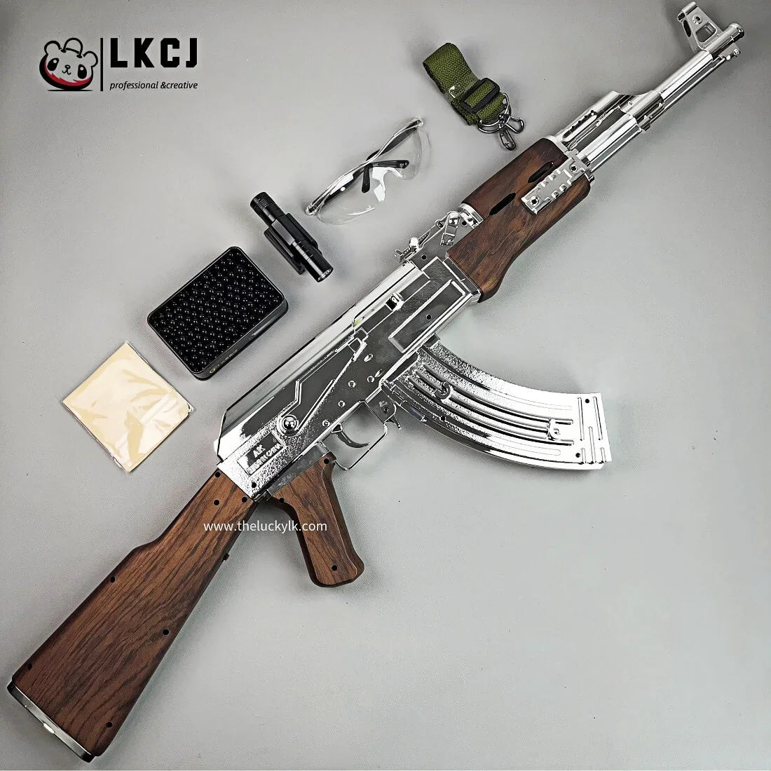 Golden/Silver AK47 Gel Blaster Toygun – LKCJ