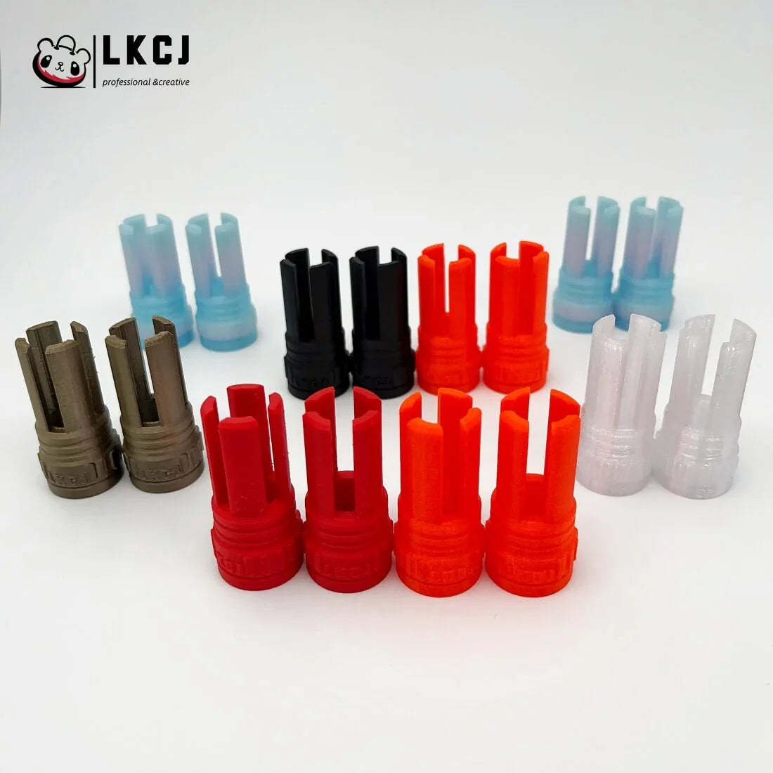 High Quality 3D Printed Orange Tips 6 PC Set 14MM CCW LKCJ