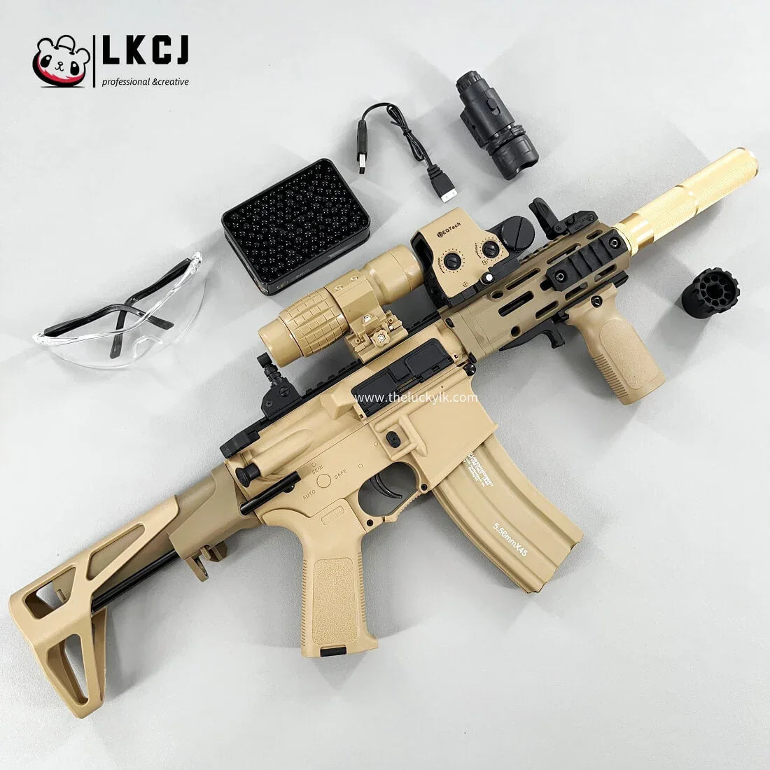 DD M4-PDW Gel Blaster High Speed Fire Mode With Metal Mag-Flagship LKCJ