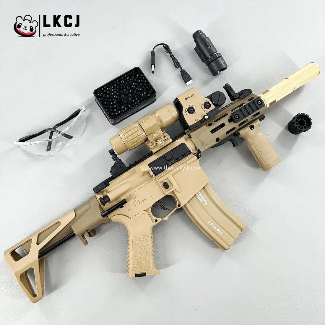 DD M4-PDW Gel Blaster High Speed Fire Mode With Metal Mag-Flagship LKCJ