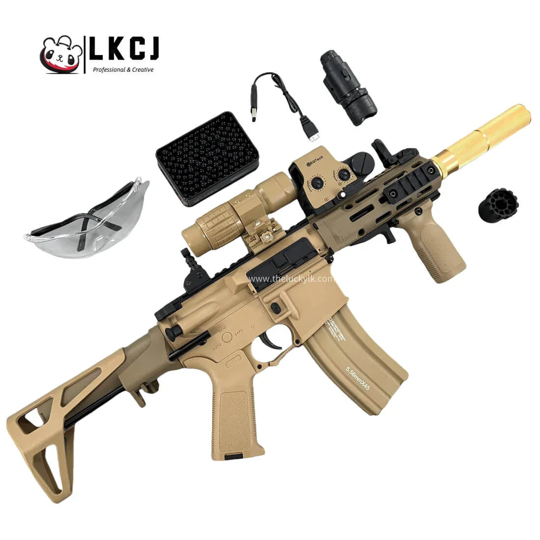 DD M4-PDW Gel Blaster High Speed Fire Mode With Metal Mag-Flagship LKCJ