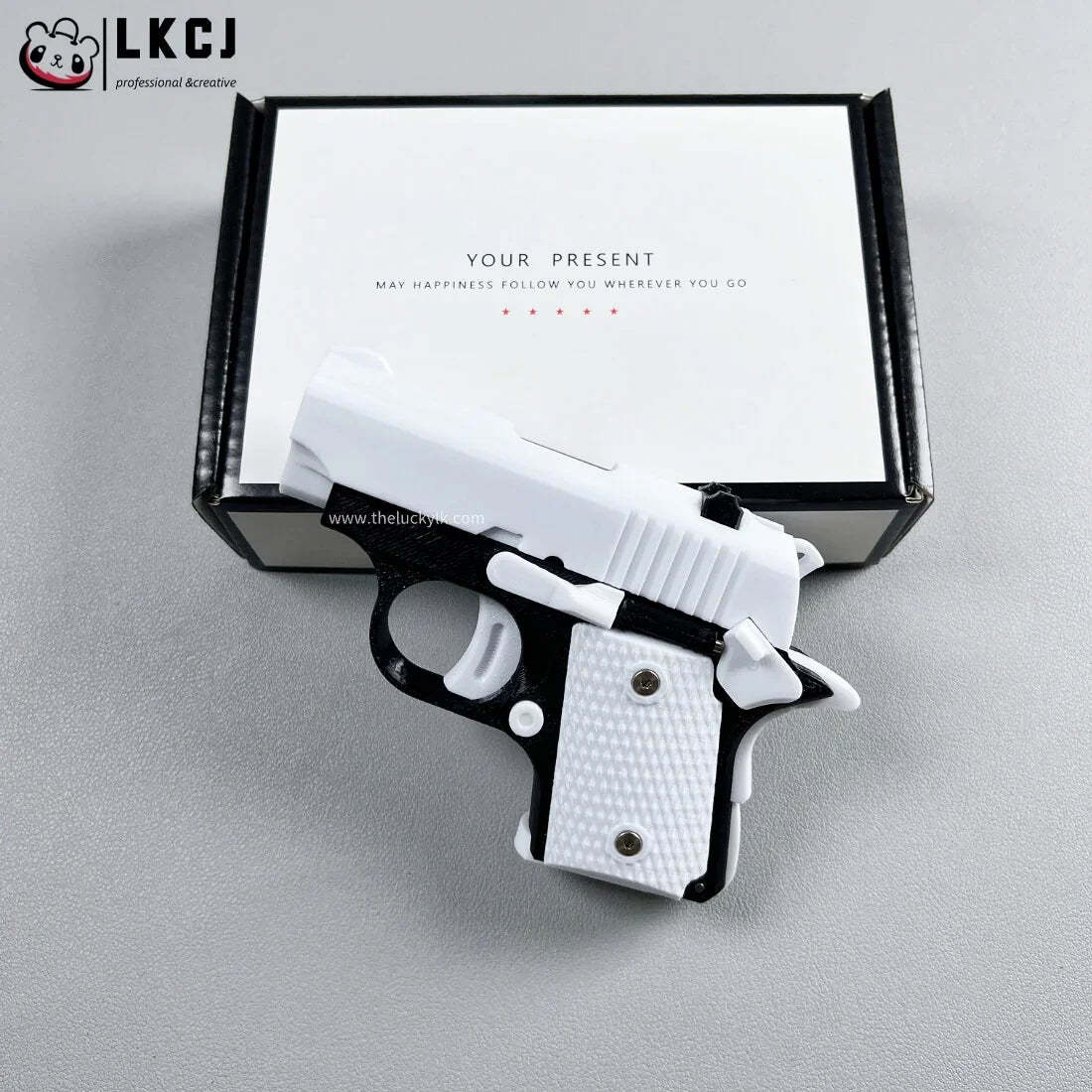 Real 3D Printed Mini 1911 Decompression Model Keychain, Non-launchable LKCJ