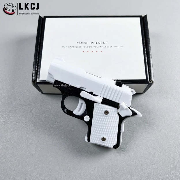 Real 3D Printed Mini 1911 Decompression Model Keychain, Non-launchable LKCJ