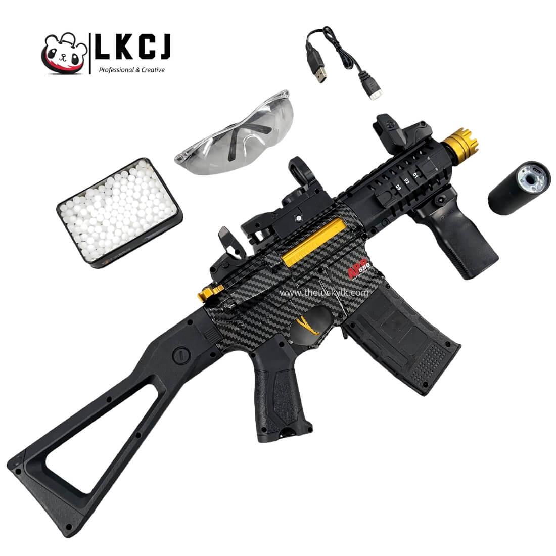 Carbon Fiber Gold Embellished ARP556 Gel Blaster LKCJ