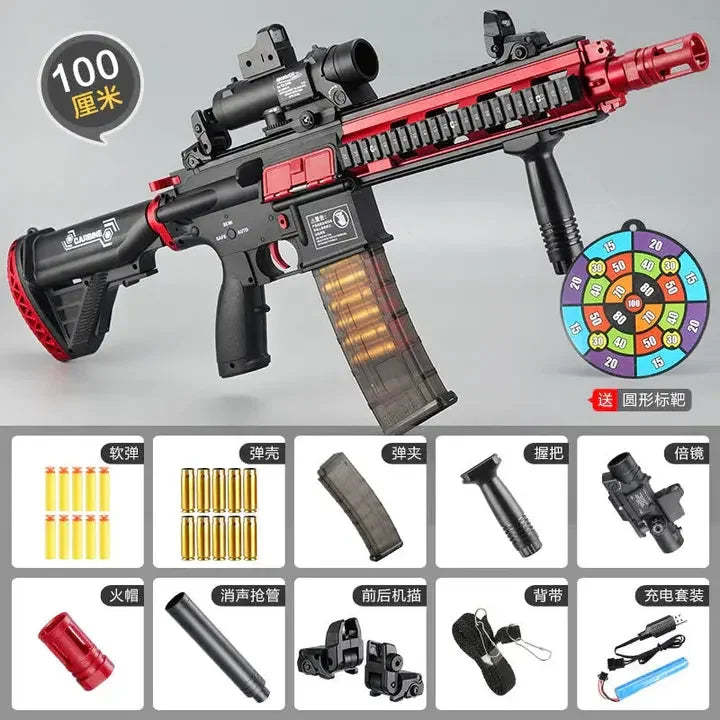 Electric M416 Rifle With Shell Ejecting Nerf Toy Gun LKCJ