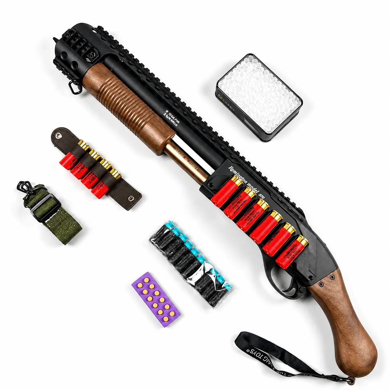 M870 Nerf Soft Bullet/Gel Blaster Gun 'Shotgun'